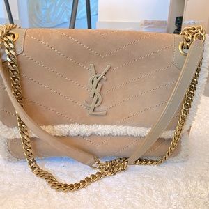 COPY - YSL medium Niki Tan Suede Shearling